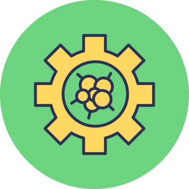 Gear modern simge, vektör illüstrasyonu