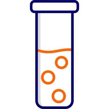 test tübü web simgesi basit tasarım