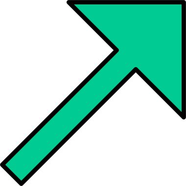 Ok. Web simgesi basit illüstrasyon