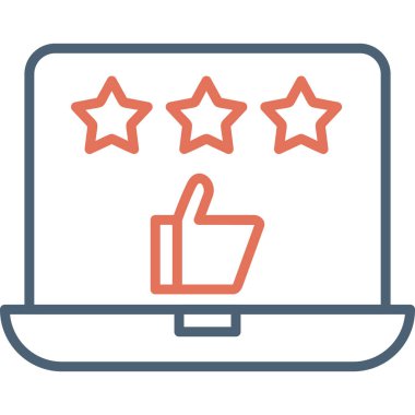 İyi gözden geçirme modern simgesi, vektör illüstrasyonu