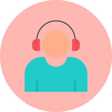 Çağrı merkezi ikon vektör illüstrasyonu