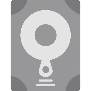 Sabit disk simge vektör çizim