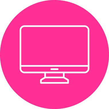 Bilgisayar. Web simgesi basit illüstrasyon 