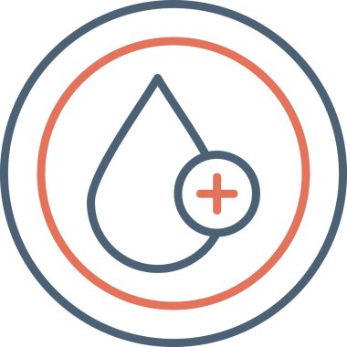 Kan damlası. Web simgesi