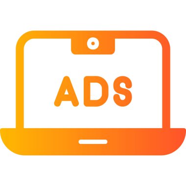 Reklam web simgesi basit illüstrasyon