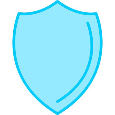 kalkan simgesi, vektör illüstrasyonu basit tasarım