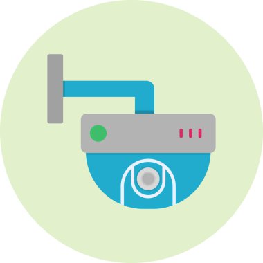 ccTV kamera simgesinin vektör illüstrasyonu