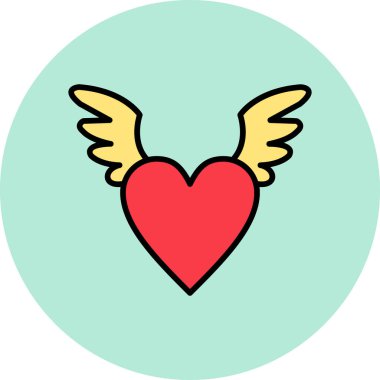 kalp simgesi modada izole edilmiş arkaplan