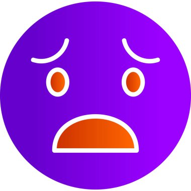 Üzücü modern simge, vektör illüstrasyonu