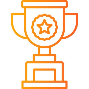 kupa simgesi vektör illüstrasyonu