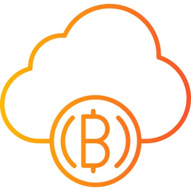 vector cloud technology icon illustration