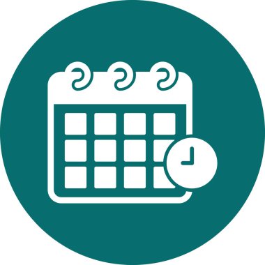 Takvim simgesi, vektör illüstrasyonu basit tasarım