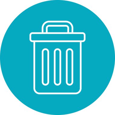 Çöp kutusu vektör illüstrasyonuName