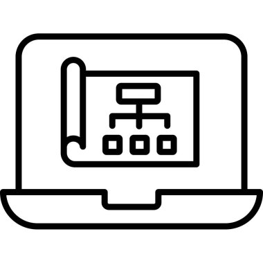 Şablon simgesinin vektör illüstrasyonu