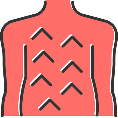 Sülük Terapisi Web simgesi basit illüstrasyon