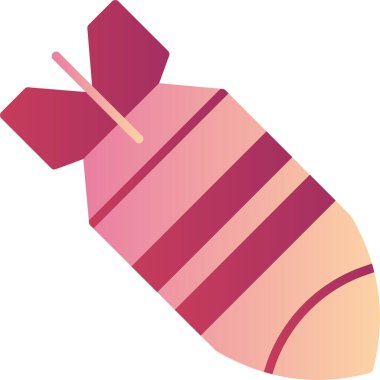 Nükleer bomba ikonunun vektör çizimi