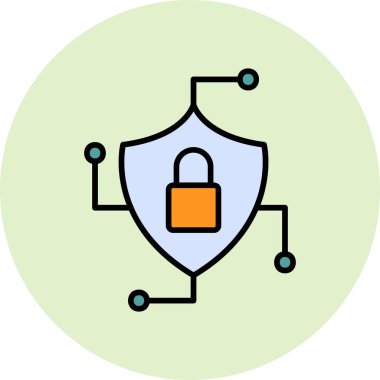 kalkan simgesi, vektör illüstrasyonu basit tasarım