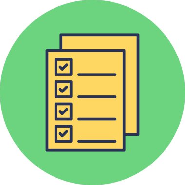 Checklist icon, vector illustration simple design