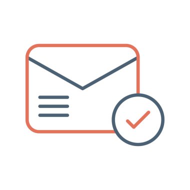 zarf simgesi vektör illüstrasyonu