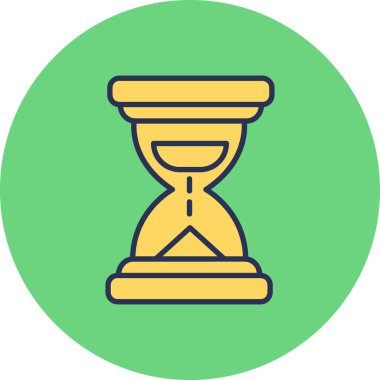 Kum saati. Basit illüstrasyon