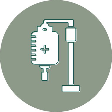 Kemoterapi, kan nakli vektör çizgisi simgesi