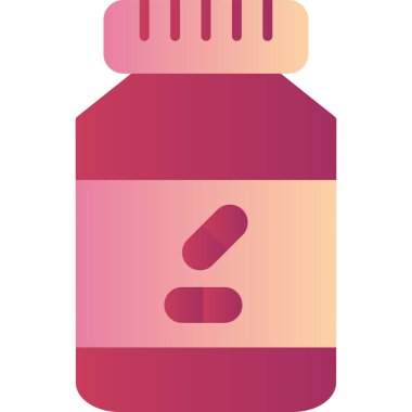 Ek şişe simgesi, vektör illüstrasyonu