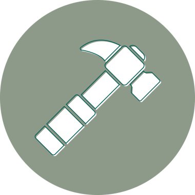 Çekiç simgesi. Web tasarımı için hukuk mahkemesi vektör simgelerinin basit çizimi