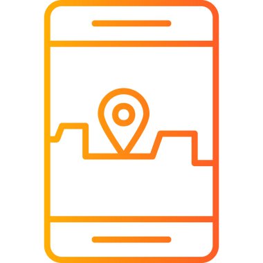 akıllı telefon simgesi vektör illüstrasyonu