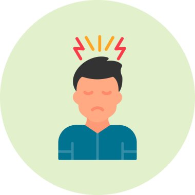 Adamım. Web simgesi basit illüstrasyon
