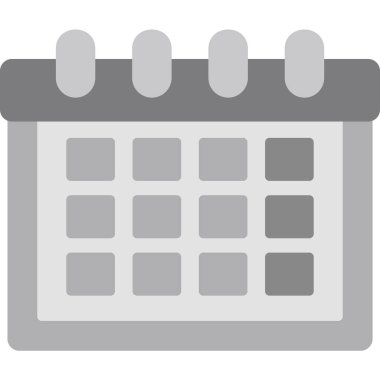 Takvim simgesi, vektör illüstrasyonu basit tasarım