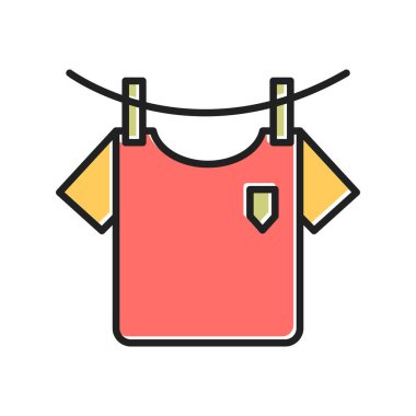 Hand Washing Clothes, vector icon