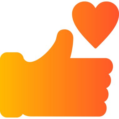 başparmak yukarı simgesi, vektör illüstrasyonu