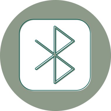 graphic art illustration of mobile Bluetooth transfer icon 