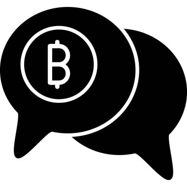 Konuş. Web simgesi basit illüstrasyon