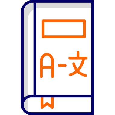 Kitap. Web simgesi basit illüstrasyon