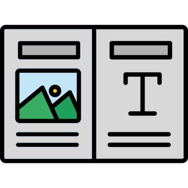 Düzen simgesi vektör illüstrasyonu