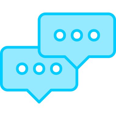 Konuş. Web simgesi basit illüstrasyon