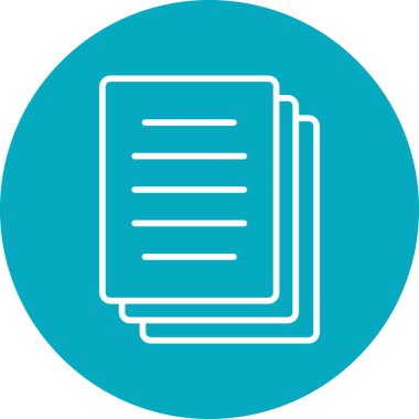 Belge simgesinin vektör illüstrasyonu