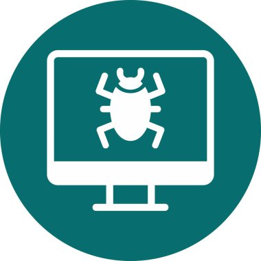 Computer Virus icon modern vector illustration