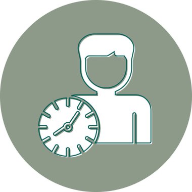 vector illustration of time management modern icon in design