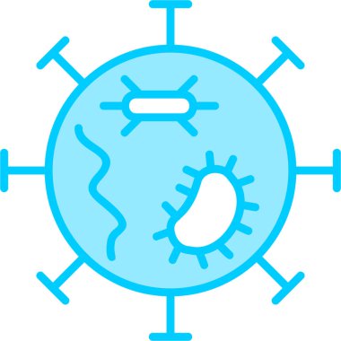 Virus icon modern vector illustration 