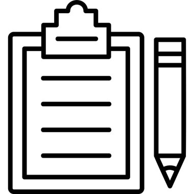 Envanter Listesi web simgesi basit illüstrasyon