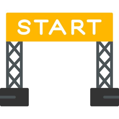 Başlangıç Çizgisi 'nin vektör illüstrasyonu