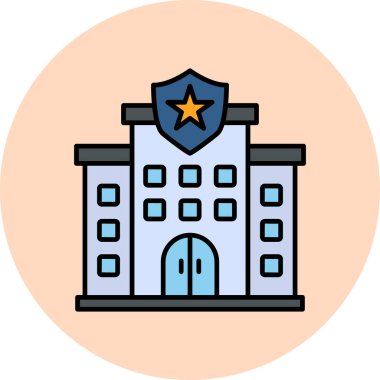 Police web icon. simple illustration