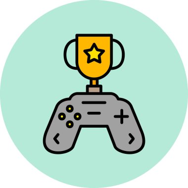 Oyun denetleyici simgesi. vektör illüstrasyonu