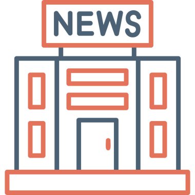 Haber Bürosu binasının grafik illüstrasyonu 