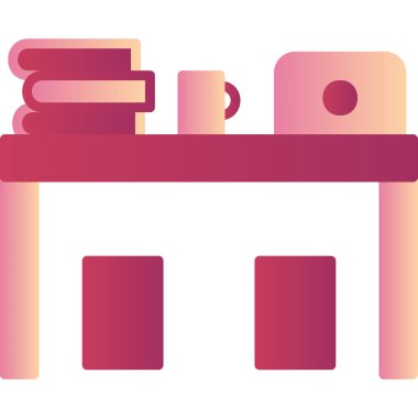 masa web simgesi basit illüstrasyon