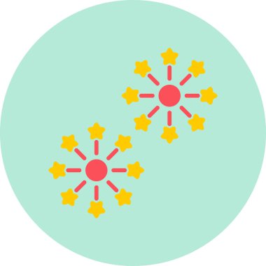 Havai fişek web simgesinin vektör çizimi