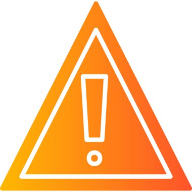 uyarı işareti simgesi, vektör illüstrasyonu