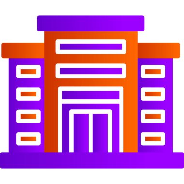 Alışveriş merkezi, süpermarket web simgesi basit illüstrasyon